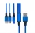 Import Pure Color 3 in1 Nylon Braided USB Cables from China