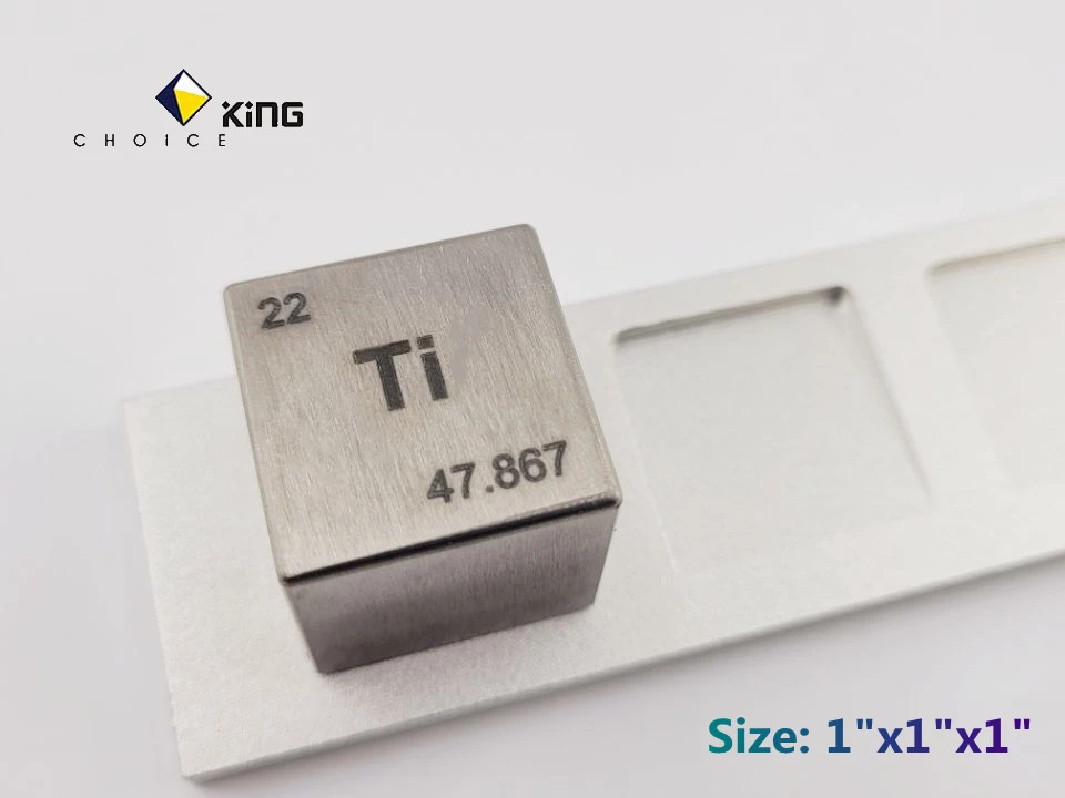 Pure Titanium Ti Metal Element Cubes