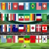 Qatar 2022 Wholesale Custom Qatar World 32 Countries Cup Bunting Flag 14x21cm String Flags  Top 32 Teams International Flag