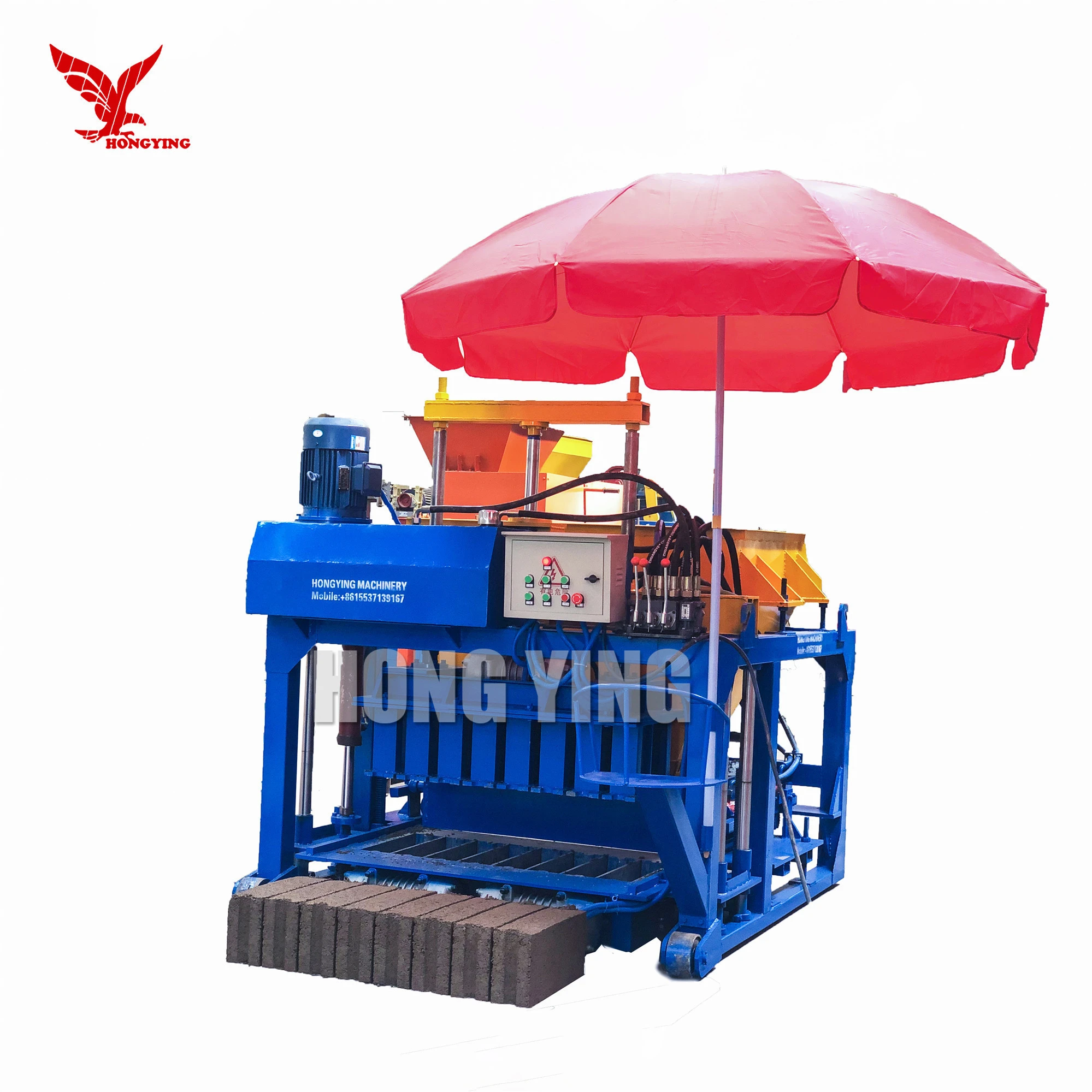 QMY6-20 Automatic Mobile Cement Fly Ash Concrete Brick Block Making Machinery For Sale