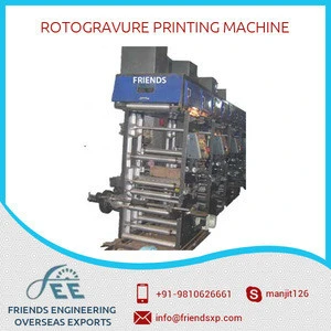 Quick Change Wrinkleless Rotogravure Printing Machine Available at Lowest Cost