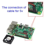 Raspberry Pi 3 CPU Fan Adjustable Heatsink Cooling Fan for Raspberry Pi 3 Model B +