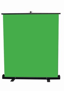 Ratio Green Game Projection Screen For Video Live Show In Background Floor Standing Projector Screen