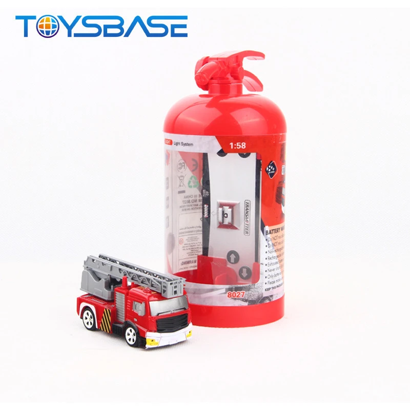 RC Fire Engine Toy Kids Plastic Electric Model Red Remote Control Toy RC Fire Truck Juguetes