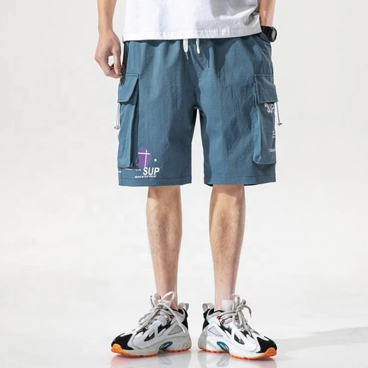 Ready to ship Men&#x27;s Cargo shorts Fifth pants with leisure style letter printing