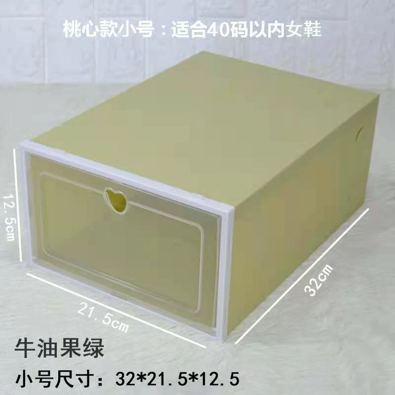 Rectangle Stacking Foldable Tidy Display Shoe  Container Transparent Portable Drop Front Organizer Plastic Shoe Box