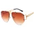 Import Rectangle Women Square Vintage Design Retro UV400 Eyewear Pink Rimless Sunglasses from China