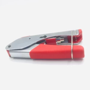 Red Handle Coaxial Cable Crimping Tool For F Connector