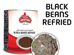 Black Beans Refried, Black Bean Sauce, 3kg Metal Cans