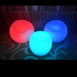 remote control rgb color changing led egg chair plastic outdoor lounge furniture illuminated led lighted ktv bar furniture