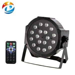 Remote control RGB led par 18 Stage Light with DMX512 for party