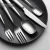 Import Retro imitate old stuff silvery metal stainless steel flatware set spoon fork knife wholesale  hot selling custom logl gift from China