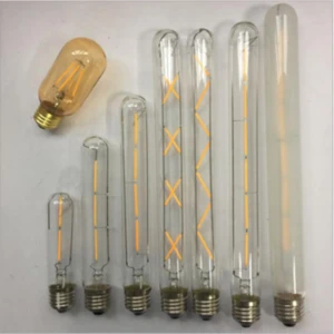 Retro Lamp Edison LED Bulb E27 Filament Glass Ampoules A60 ST64 ST58 C35 G80 G95 T10 T185 T300 Decorative Vintage LED Light Bulb