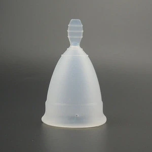 Reusable lady period silicone organic menstrual cup