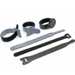 Reusable strong power custom 25mm width back to back hook loop tape for cable ties