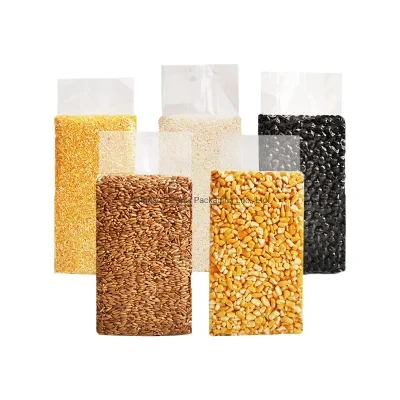 Rice Vacuum Bag Custom Transparent Vacuum Food Bag Grain Vacuum Packing Bag