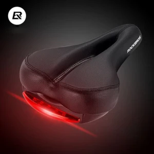 ROCKBROS Comfortable Bicycle Saddle with Tail light Hollow Soft Cushion Professional bike Cycling Saddle