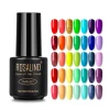 Rosalind professional oem 7ml soak off pure color gel rainbow color series nail gel bright uv/led gel nail polish for nail art