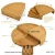Import round bamboo cheese board with cutlery cheese board bamboo cheese cutting board set from China