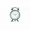 Round metal standing clock alarm clock