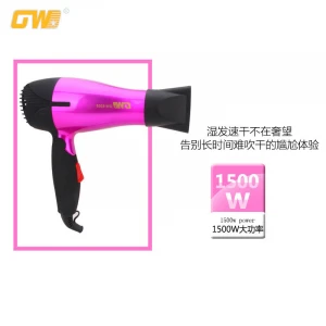 Rubber handle mini foldable small  student dormitory travel special specifications small power hair dryer