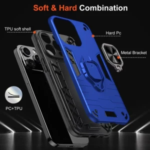 Rugged Phone Cover For UMIDGI Bison X10 Pro A9 2021 Pro A11 Max A7S Ring Holder stand Anti Drop Shockproof Mobile Bags Cases