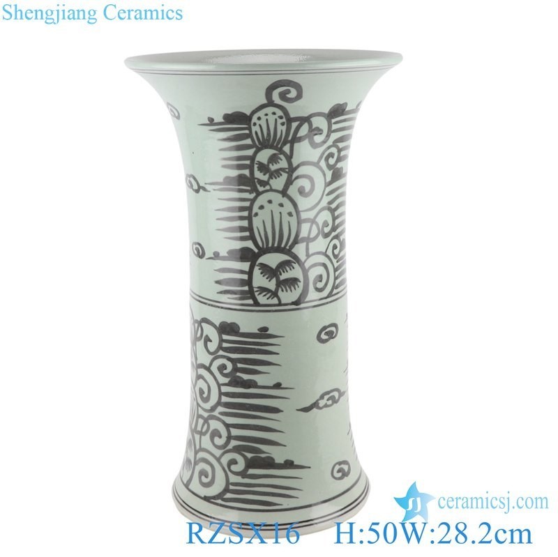Rzsx16 Jingdezhen Antique Hand Painted Pattern Ceramic Vase