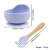 Import Safety and sanitary Baby Feeding Supplies Silicone Round Baby Bowl And Spoon Set from China