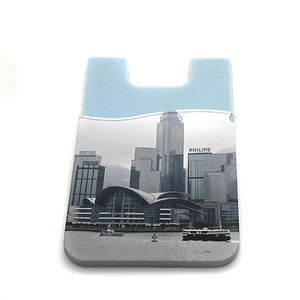 Sedex audit  Factory digital print Eco-friendly material silicone phone card holder