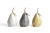 Import Set of 3 Metal mouth resin apple shape beton home decor interior decorating from China