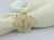 Import Set of 4 Alloy Fancy Napkin Ring With Hollow Out Flower for Wedding Banquet Christmas Dinner Home Decor from China