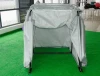 silver durable motorcycle cover