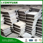 silver white metal Sb antimony ingots industrial use