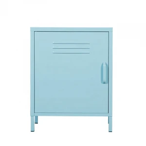 Simple modern design single door bedroom steel bedside cabinet sitting room steel short cabinet metal locker