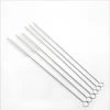 Simple Nylon Bristle Wire Metal Stainless Steel Straw Cleaning Brush for Bar Accessories