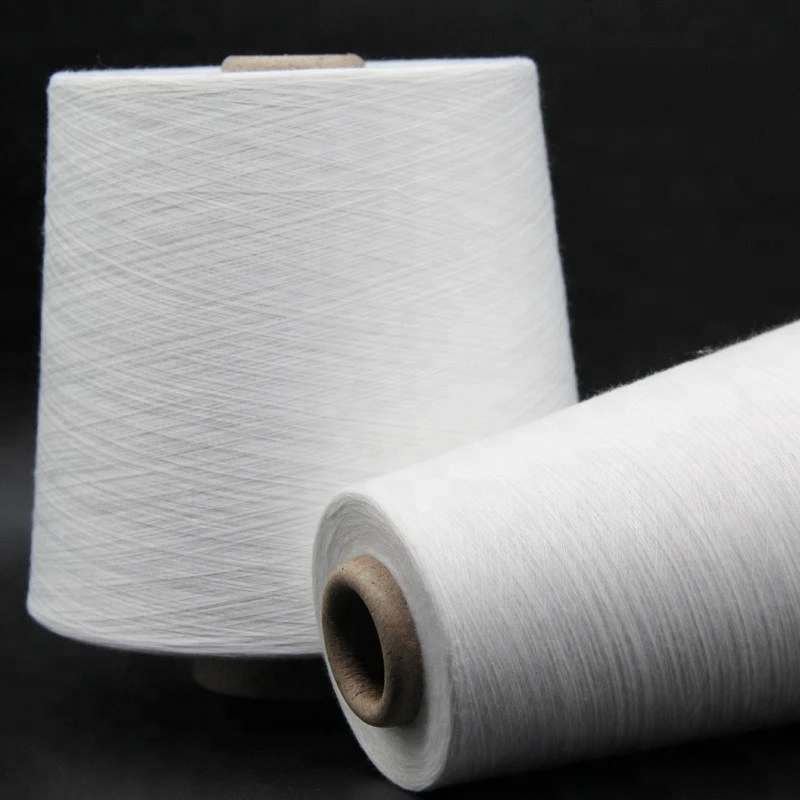 Sinopec polyester staple fiber 40s virgin spun polyester yarn for knitting