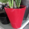 SJ20171020Hot sale red plastic decorative flower pot and vase