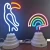 Import small customer battery powered mini neon light neon lamp for desk from China