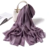 Smooth soft autumn silk scarf for lady women