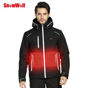 Softshell Waterproof Outdoor Battery Men&#39;s Heated Ski Jacket