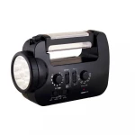 Solar Hand Crank emergency LED flashlight FM/AM radio and mobile phone charger with burglar alarm