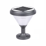 solar powered sensor waterproof outdoor yard fence solar led  main gate pillar light for garden