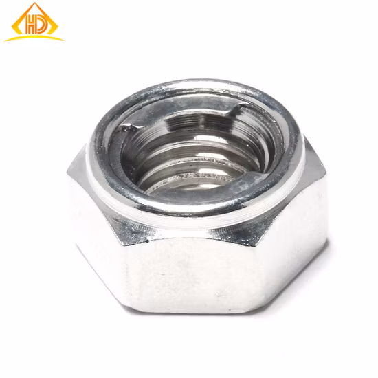 A2 A4 Stainless Steel DIN980m Hexagon Shape All Metal for Bolt Screw Hex Metal Insert Lock Nut
