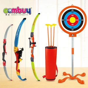 Sport shooting game plastic set toy bow and arrow for kids