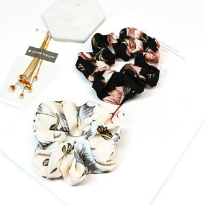 spring and summer oversize new print ladies hair rope hair accessories scrunchies elastic hair bands