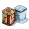 Square mini tea tin box / tea storage can / small custom tea box