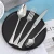 Import ss304 creative hot selling high grade wholesale customization laser logo stainless steel spoon  dinnerware+Sets from China