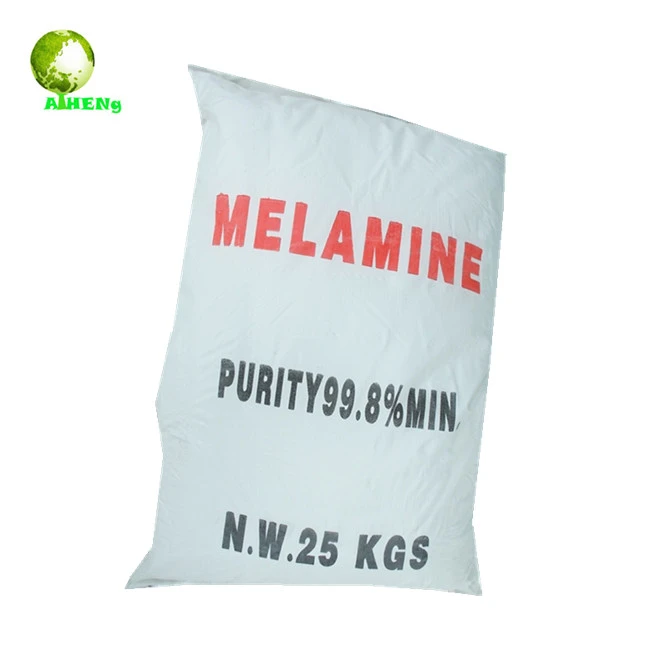 stable quality 99.5% min melamine powder c3h6n6 for tableware or dinnerware or coating using