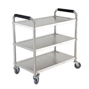 Import Stainless Steel Knocked Down Commercial Kitchen Cart Hotel Hospital 2 Tier Food Trolley From China Find Fob Prices Tradewheel Com