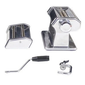 Stainless Steel Manual Pasta Roller Dough Pasta Maker with Three Blades